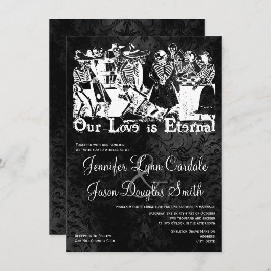 Onze liefde is externe uitvindingen van het skelet kaart (Voorkant / Achterkant)