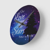 Onze liefde is geschreven in de Stars Night Stars  Ronde Klok (Hoek)