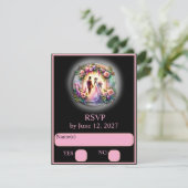 Onze Liefde Is Helder Dan De Maan RSVP Kaartje (Staand voorkant)