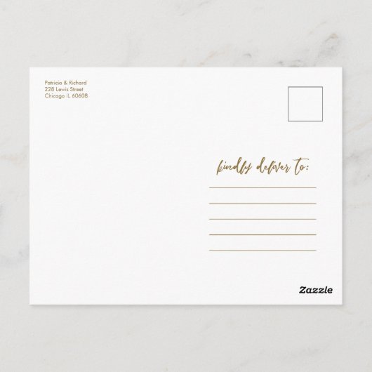 Onze liefde is niet geannuleerd weddenschap uitste briefkaart (Achterkant)