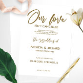 Onze liefde is niet geannuleerd weddenschap uitste kaart