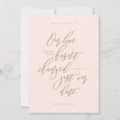 Onze Liefde Is Niet Veranderd Alleen Onze Afspraak Save The Date (Voorkant)