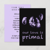 onze liefde is oer : zoende chimps kaart (Voorkant / Achterkant)