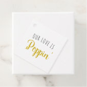 Onze Liefde is Poppin' goud Bedankjes Labels (In situ)