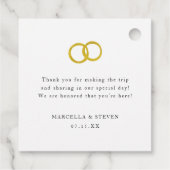 Onze Liefde is Poppin' goud Bedankjes Labels (Achterkant)