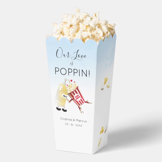 Onze liefde is Poppin Popcorn Bedankdoosjes (Popped)