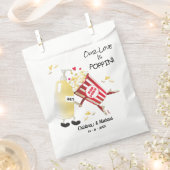 Onze liefde is Poppin Popcorn Favor Bag Bedankzakje (Geknipt)