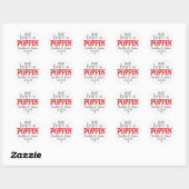Onze Liefde is Poppin - Trouwstickers Ronde Sticker (Vel)