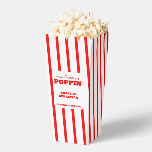 Onze Liefde is Popping Wedding Bedankdoosjes (Popped)