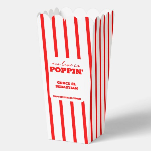 Onze Liefde is Popping Wedding Bedankdoosjes (Voorkant)