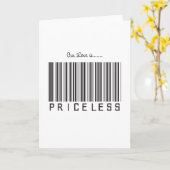 Onze liefde is Pricless Kaart (Gele Bloem)