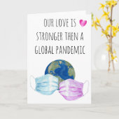 Onze liefde is sterker dan Global Pandemic Kaart (Gele Bloem)