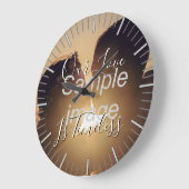 Onze liefde is tijdloos - Aangepaste fotoklok Grote Klok (Hoek)