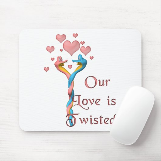 Onze liefde is verdraaid muismat (Met muis)