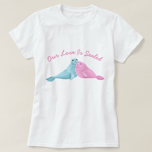 Onze liefde is verzegeld t-shirt (Design voorkant)