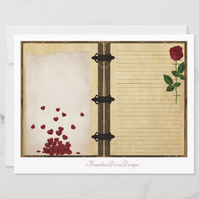 Onze Liefde Junk Journal Pagina's 1 & 2 (Voorkant)