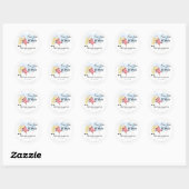 Onze Liefde Laat Popcorn Springen Ronde Sticker (Vel)