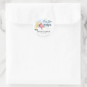 Onze Liefde Laat Popcorn Springen Ronde Sticker (Tas)