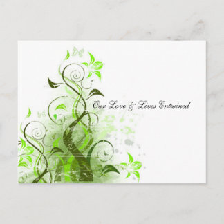 Onze Liefde & Levens Verstrengeld Vine RSVP Uitnodiging Briefkaart