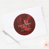 Onze Liefde Romantisch Save the Date Ronde Sticker (Envelop)