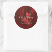 Onze Liefde Romantisch Save the Date Ronde Sticker (Tas)