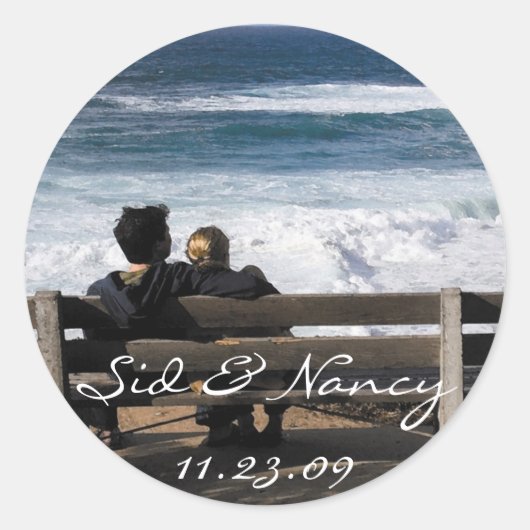 Onze liefde - Ronde Sticker (Voorkant)