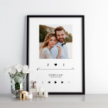 Onze Liefde Song Custom Song Music Player Style Poster<br><div class="desc">Fun en griezelig fotoontwerp met een muziekspeler-mockup.</div>