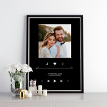 Onze Liefde Song Custom Song Music Player Style Poster<br><div class="desc">Fun en griezelig fotoontwerp met een muziekspeler-mockup.</div>