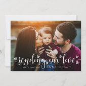 Onze liefde verzenden | Fotokaart Valentijnsdag Kaart (Voorkant)