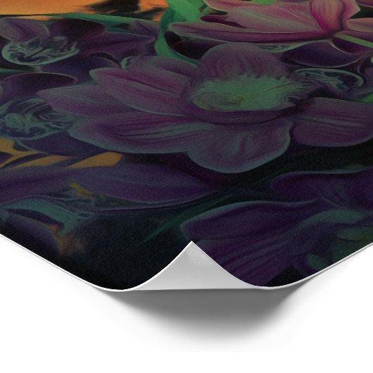 Onze liefde zonsondergang 2584 Art Print (Hoek)