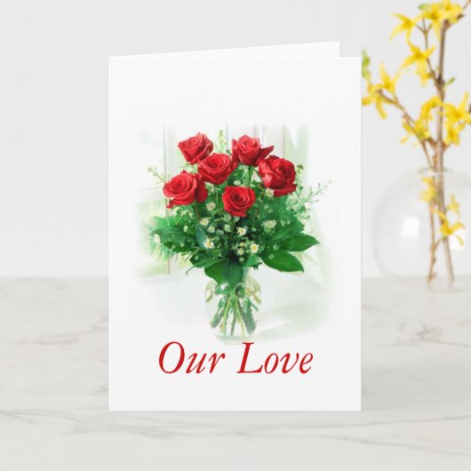 Onze Liefdesbriefkaarten Kaart (Gele Bloem)