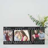 Onze liefdesfilm - Sla de datumkaart op Save The Date (Staand voorkant)