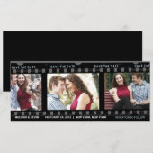 Onze liefdesfilm - Sla de datumkaart op Save The Date (Voorkant / Achterkant)