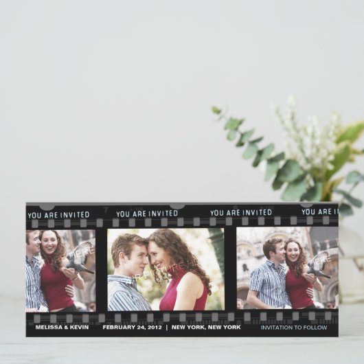 Onze liefdesfilm - Uitnodiging (Staand voorkant)