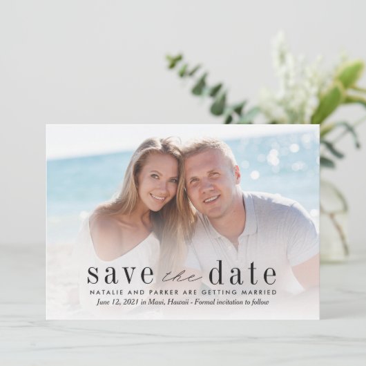 Onze liefdesfoto's weduwen de datum Kaart #OLC (Staand voorkant)