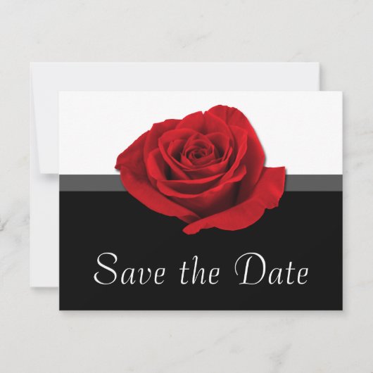 Onze Liefdesroos ~ Bewaar de Datum Save The Date (Voorkant)