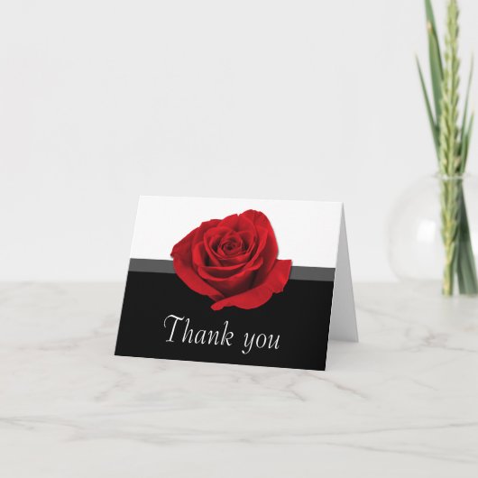 Onze Liefdesroos ~ Dankkaarten Bedankkaart (Voorkant)