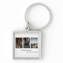 Onze Liefdesverhaal Aangepaste Datum Fotosamenstel