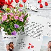 Onze liefdesverhaal Valentijnsdag Krantenbloem Cadeaupapier