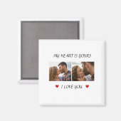 Onze Liefdesverhaal Valentijnsmagneet Foto & Tekst Magneet (Voorkant / Achterkant)