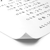 Onze liefdesverhalen en gegroomlijnde tijdlijn als poster (Hoek)