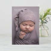 Onze liefste Valentijn Moderne Geboorteaankondigin Feestdagenkaart (Staand voorkant)