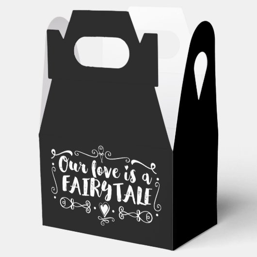 ONZE LIEFT IS EEN VEILIGE TALE Custom Weddenschap  Bedankdoosjes (Geopend)