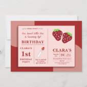 Onze lieve kleine groeit op met de verjaardag kaart (Voorkant)