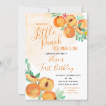 Onze lieve kleine perzik verjaardag