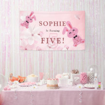 Onze lieve konijnenprinses wordt 5! feestbanner