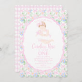 Onze lieve pop preppy Grandmillennial bloem Kaart (Voorkant / Achterkant)