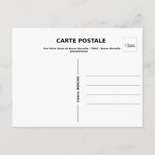 Onze-Lieve-Vrouw-Bonne Nouvelle Briefkaart (Achterkant)