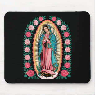 Onze Lieve Vrouw De Guadalupe Heilige Maria Achter Muismat