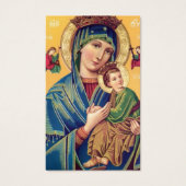 Onze Lieve Vrouw Eeuwige Hulp Verlies Gebed Sympat Visitekaartjes (Voorkant)